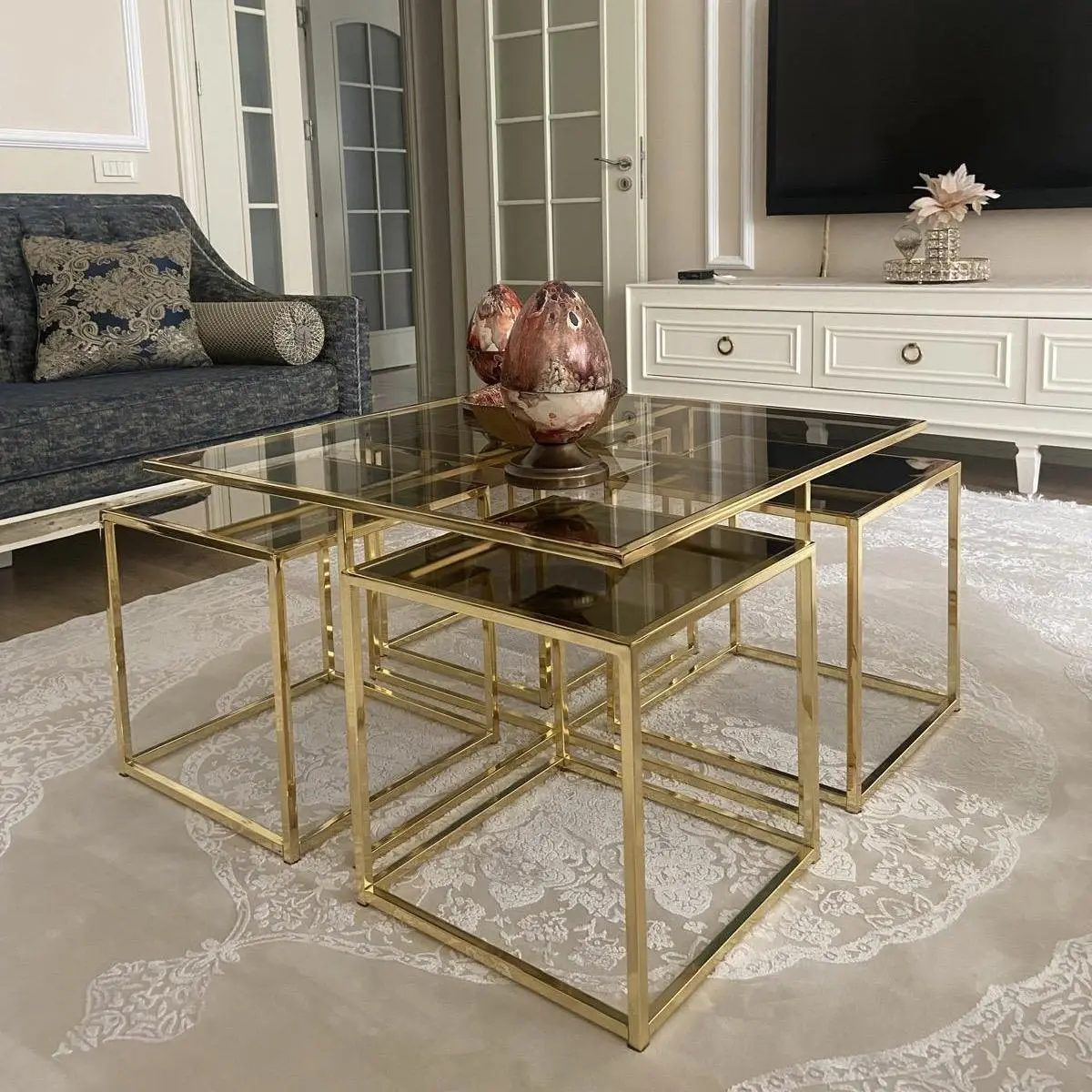 طقم طاولات وسط متداخلة - Image 2